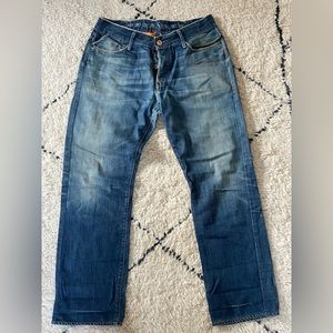 Earnest Sewn men’s Denim Jeans BB Buckle Back 33x30